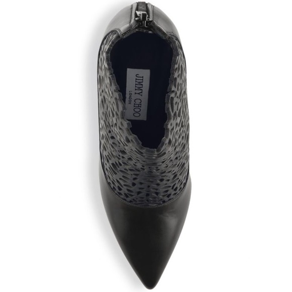 Jimmy Choo Point-Toe Leather Ankle Booties Size 39 - Picture 3 of 8